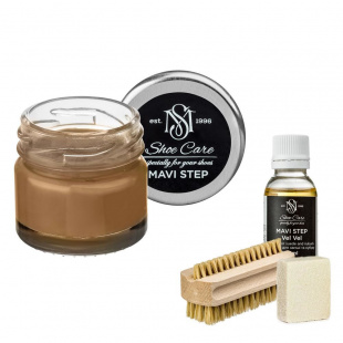 Набор для ухода за обувью из замши и нубука песок MAVI STEP Aurora Kit фото 55450