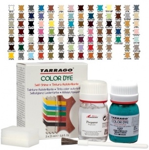 Краска Tarrago для гладкой кожи SELF SHINE COLOR DYE double 25мл.+25мл., Зеленый шпинат фото 43910