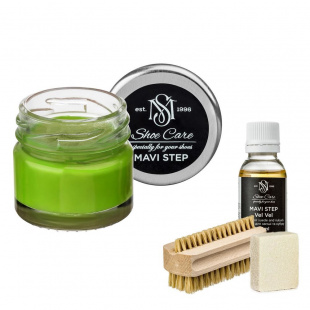 Набор для ухода за обувью из замши и нубука травяной MAVI STEP Aurora Kit фото 55372
