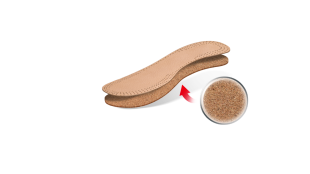 Кожаные Стельки MAVI STEP Pekari Cork (35-36): Для Туфель, Гигиеничные фото 57079