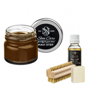 Набор для ухода за обувью из замши и нубука орех MAVI STEP Aurora Kit фото 55452