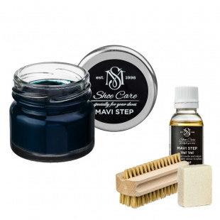 Набор для ухода за обувью из замши и нубука полуночный MAVI STEP Aurora Kit фото 55340