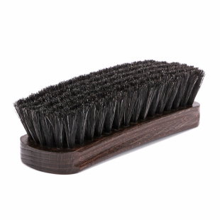 Средняя щетка для полировки обуви Famaco Brosse Luxe Crin Cheval Noir, 18 см фото 48241