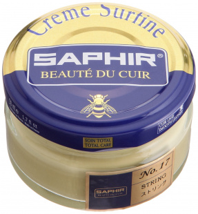Крем Saphir для обуви увлажняющий Creme Surfine 50 мл., Бечевка фото 44604