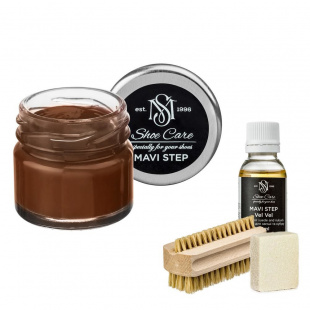 Набор для ухода за обувью из замши и нубука виски MAVI STEP Aurora Kit фото 55432