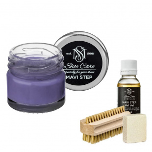 Набор для ухода за обувью из замши и нубука фиолетовый MAVI STEP Aurora Kit фото 55354
