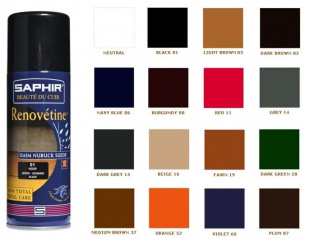 Аэрозоль - краситель Saphir для замши Renovetine 200 мл., Фиолетовый фото 42846