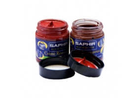 Жидкая кожа в стеклянной банке Saphir Creme Renovatrice
