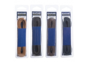Шнурки кожаные Saphir Blue Leather Laces